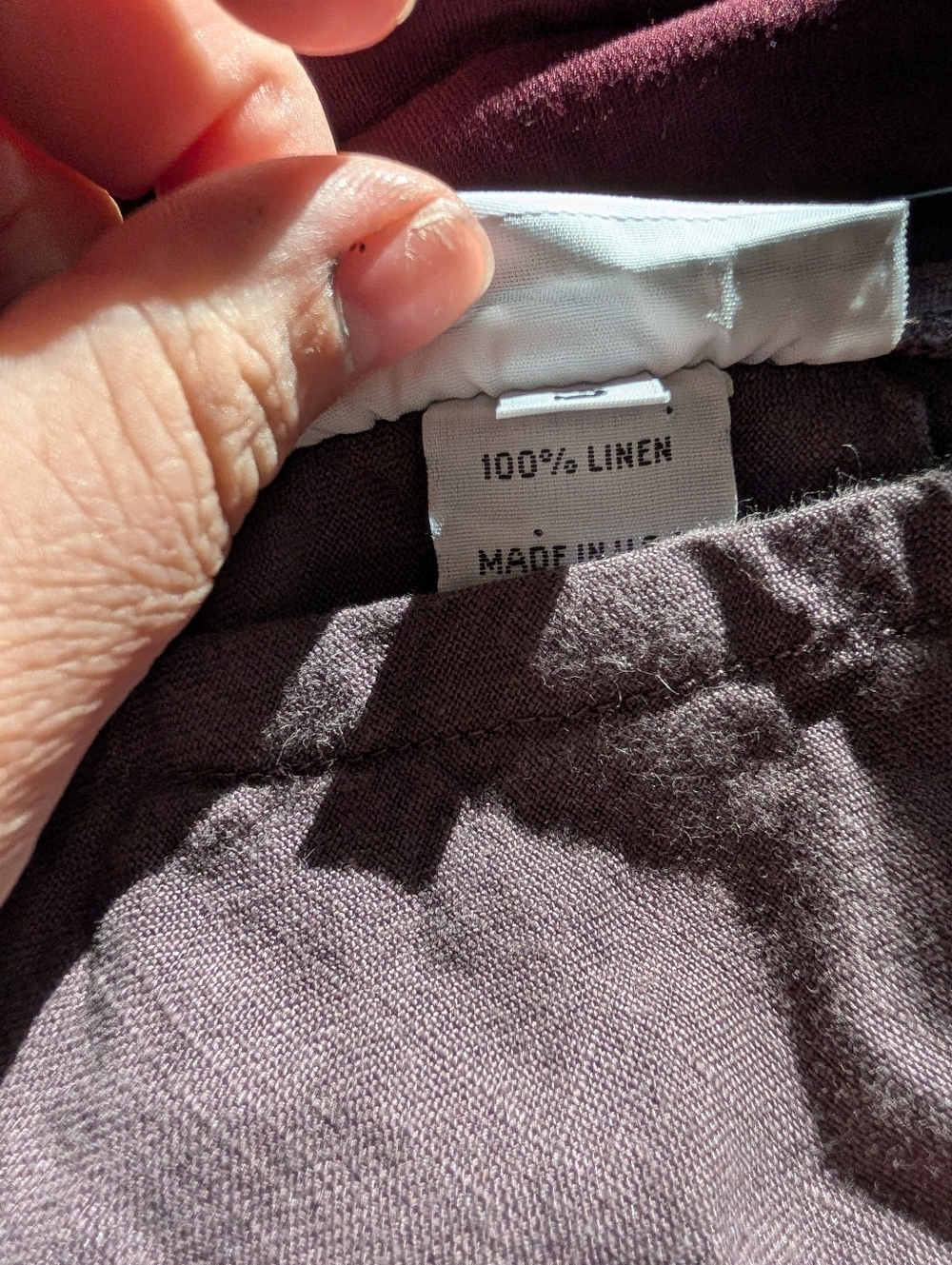 Bryn Walker Light Linen Purple Maxi Skirt Pull On Elastic Waist Size Small - Picture 9 of 9